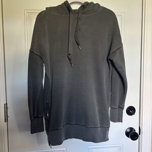 Aerie Charcoal Hoodie with Unique Detail